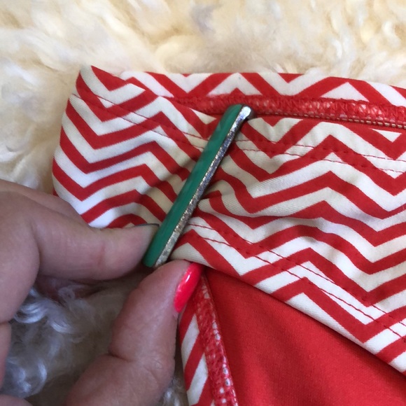 XHILARATION Chevron bikini small top medium bottom - Picture 6 of 11